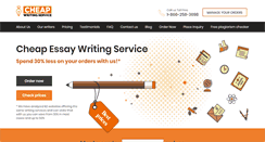 Desktop Screenshot of cheapwritingservice.com
