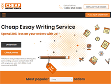 Tablet Screenshot of cheapwritingservice.com